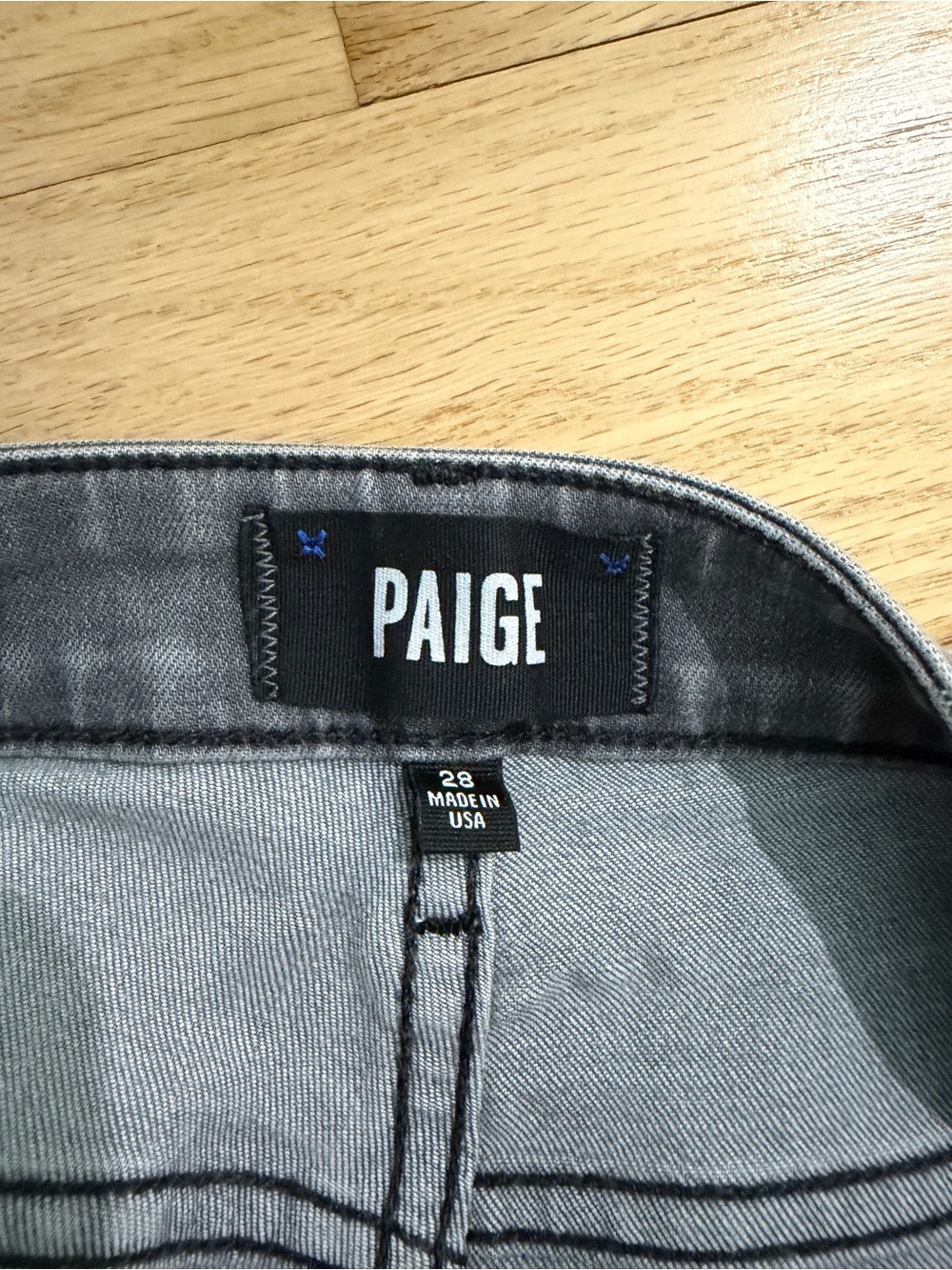PAIGE Federal Gray Jeans - Picture 4 of 5